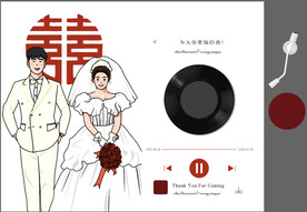 婚礼唱片迎宾区
