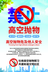 禁止高空抛物