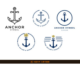 船锚矢量图标