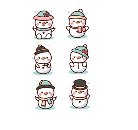 卡通雪人
