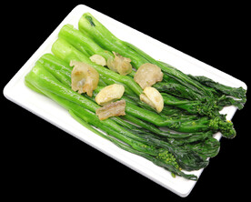  猪油渣炒菜心