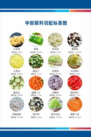 中厨原料切配标准图