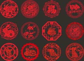 2023春节兔年剪纸窗花