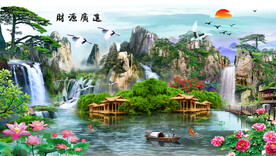 山水画 挂画 高清画 中式画