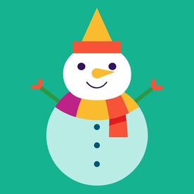 多彩节日素材雪人