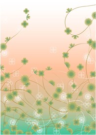 手绘花卉水彩背景素材