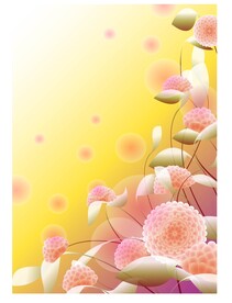 水彩花卉背景素材