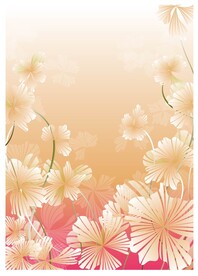 粉色水彩花卉背景素材