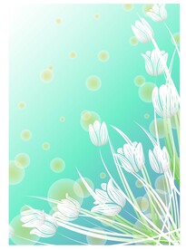 水彩花卉背景素材