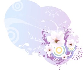 水彩花卉花藤素材