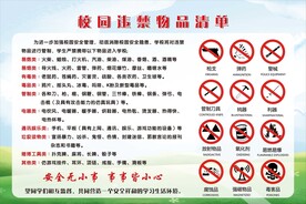 校园违禁品清单