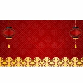 红色祥云背景
