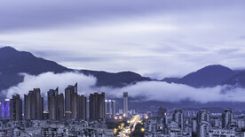 城市建筑夜景图片