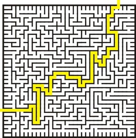 迷宫带路线