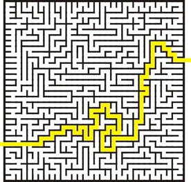 迷宫带路线