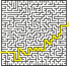 迷宫带路线