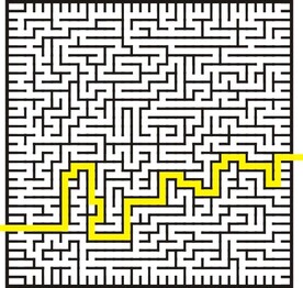 迷宫带路线