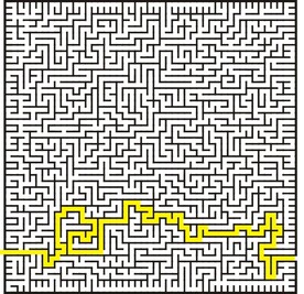 迷宫-带正确路线