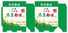 绿豆粉皮纸箱展开图