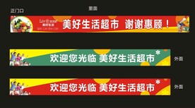 超市门头 商超 超市广告宣传 