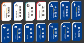 门牌  可编辑 会议室 经理室