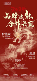 企业文化理念愿景海报