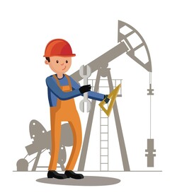 卡通装修施工人员