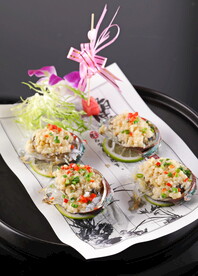 蒜茸云丝蒸鲜鲍