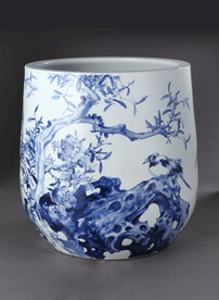 青花瓷器花鸟绘画系列
