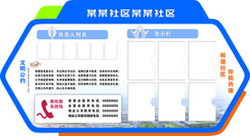 社区文化墙 宣传栏