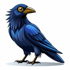 烏鴉圖 拟真风格乌鸦设计图__鸟类_生物世界_设计图库_昵图网
