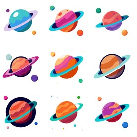 星球 插图 组图