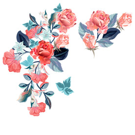 水彩花卉