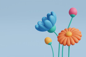 鲜花背景CG鲜花BANNER图