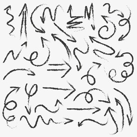 32款手绘箭头矢量素材