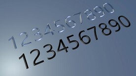 金属立体数字