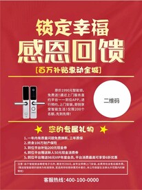 智能锁海报