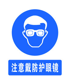 戴防护眼镜
