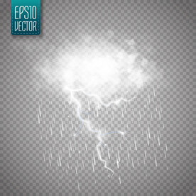 闪电下雨天气