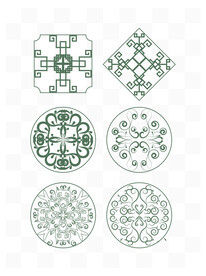 中国风花纹