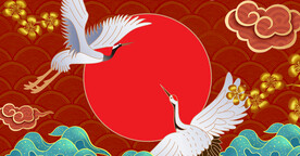 中国风海报 展板