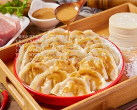 花生酱干拌饺子