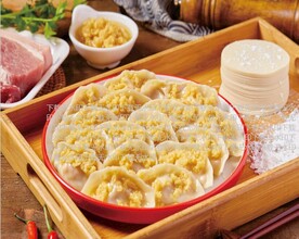 蒜香干拌饺子