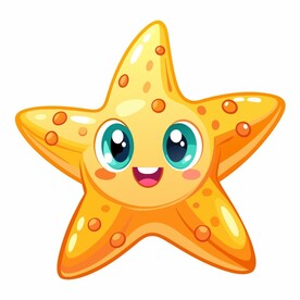 高兴的海星