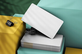 高端圆角名片展示样机