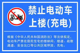 禁止电动车上楼充电