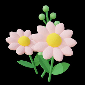 粉色花