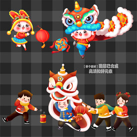 2023春节兔年兔子