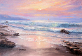大海油画