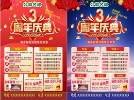 3周年海报